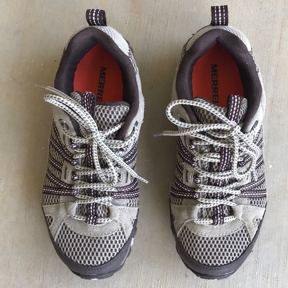 Merrell Yokota Hiking Shoes Aluminum Orchard Bloom - Picture 3 of 9